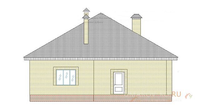 Дом одноэтажный КВАДРО