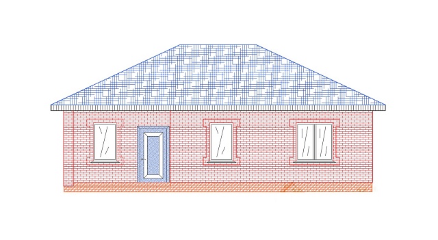 Дом однэтажный ЭДУАРД